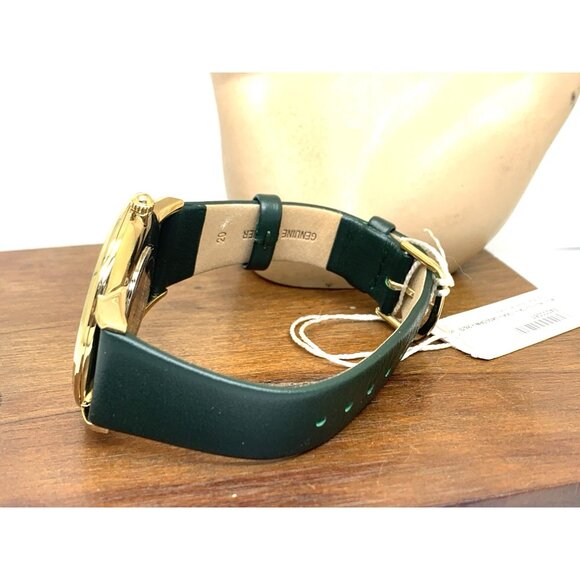 Olivia Burton Women\'s Watch 24000067 Quartz Gold Green Dial Leather Strap 40mm main image 5